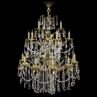 Подвесная люстра античная бронза Люстра бронзовая Афина №21