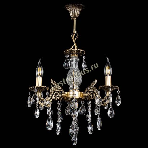 Люстра бронзовая Алфея №3/2 Баден в Иваново Гусь Хрустальный