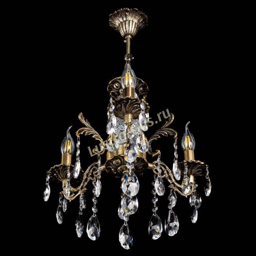 Люстра бронзовая Алфея №3/2 Журавлик в Иваново Гусь Хрустальный