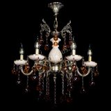 Люстра бронзовая Алфея №5 с камнем шар чайная в Иваново Люстра бронзовая Алфея №5 с камнем шар чайная в Иваново