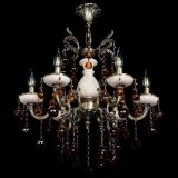 Люстра бронзовая Алфея №5 с камнем шар чайная в Иваново Люстра бронзовая Алфея №5 с камнем шар чайная в Иваново