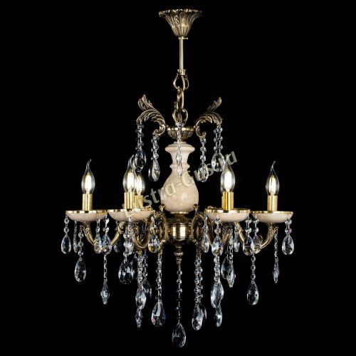 Люстра бронзовая Алфея №6 с камнем шар в Иваново Гусь Хрустальный