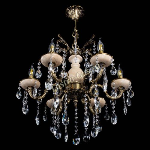 Люстра Алфея №6 с камнем журавлик в Иваново Гусь Хрустальный