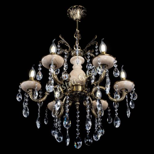 Люстра Алфея №6 с камнем журавлик в Иваново Гусь Хрустальный