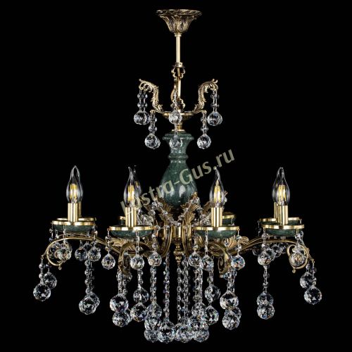 Люстра бронзовая Алфея Малахит №8 шар в Иваново Гусь Хрустальный