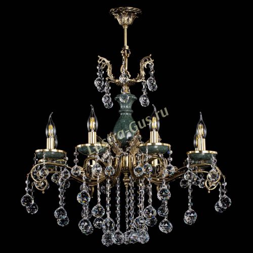 Люстра бронзовая Алфея Малахит №8 шар в Иваново Гусь Хрустальный