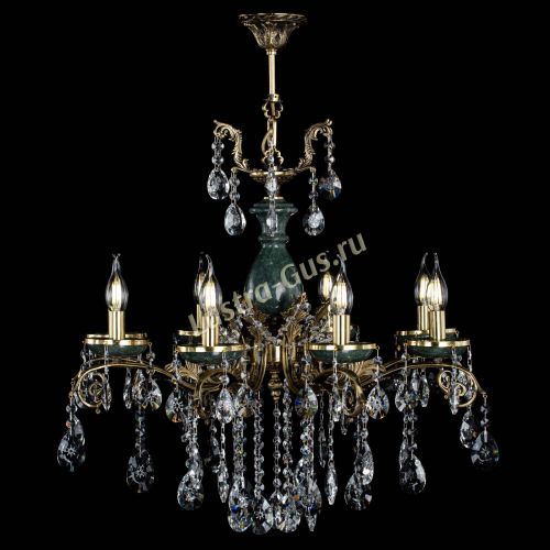 Люстра бронзовая Алфея Малахит №8 звездочка в Иваново Гусь Хрустальный