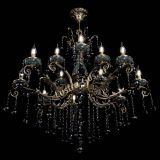 Люстра бронзовая Алфея Малахит №12 шар черная в Иваново