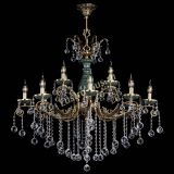 Люстра бронзовая Алфея Малахит №12 шар в Иваново