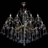 Люстра бронзовая Алфея Малахит №12 шар в Иваново