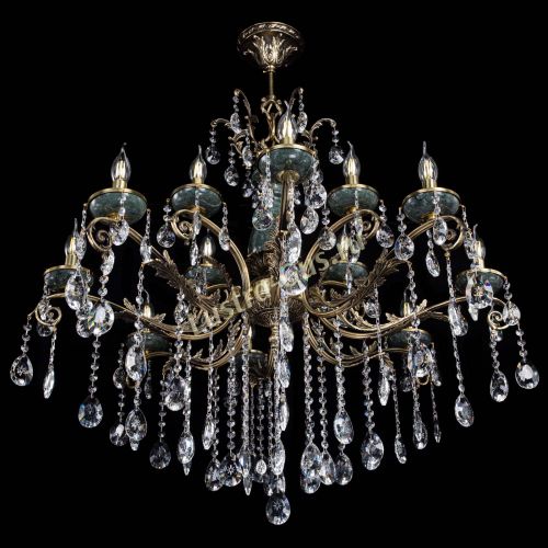 Люстра бронзовая Алфея Малахит №12 звездочка в Иваново Гусь Хрустальный