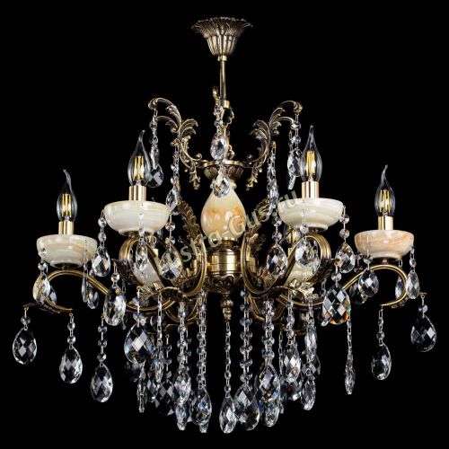 Люстра бронзовая Алфея Оникс №6/2 баден в Иваново Гусь Хрустальный