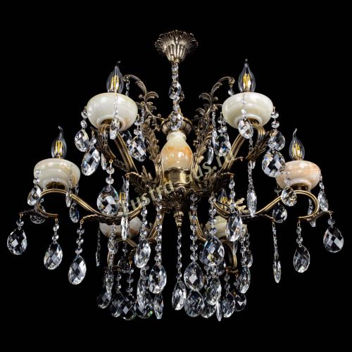 Люстра бронзовая Алфея Оникс №6/2 баден в Иваново Гусь Хрустальный