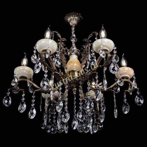 Люстра бронзовая Алфея Оникс №6/2 баден в Иваново Гусь Хрустальный