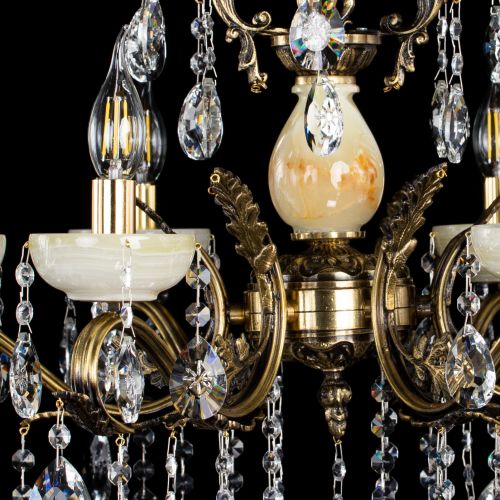 Люстра бронзовая Алфея Оникс №6/2 звездочка в Иваново Гусь Хрустальный