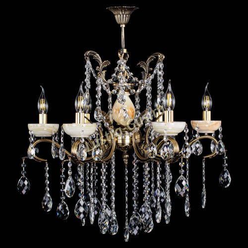 Люстра бронзовая Алфея Оникс №6 баден в Иваново Гусь Хрустальный