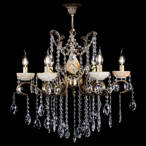 Люстра бронзовая Алфея Оникс №6 баден в Иваново Гусь Хрустальный