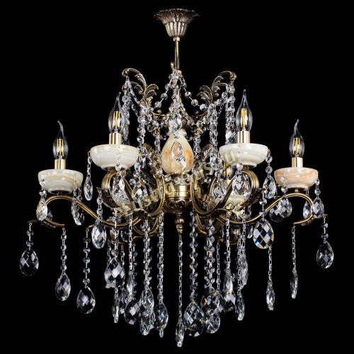 Люстра бронзовая Алфея Оникс №6 баден в Иваново Гусь Хрустальный