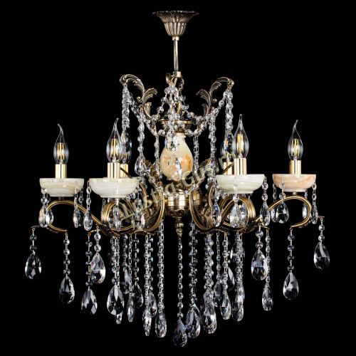 Люстра бронзовая Алфея Оникс №6 шар в Иваново Гусь Хрустальный