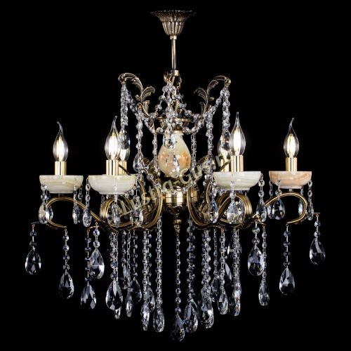 Люстра бронзовая Алфея Оникс №6 шар в Иваново Гусь Хрустальный