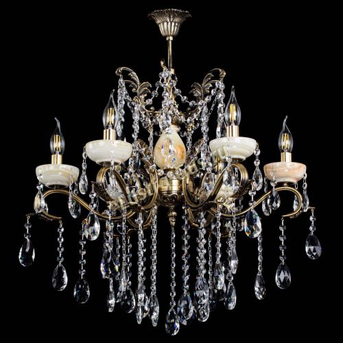 Люстра бронзовая Алфея Оникс №6 шар в Иваново Гусь Хрустальный