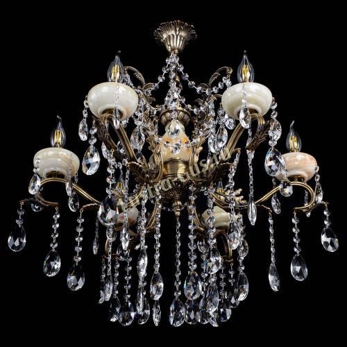 Люстра бронзовая Алфея Оникс №6 шар в Иваново Гусь Хрустальный