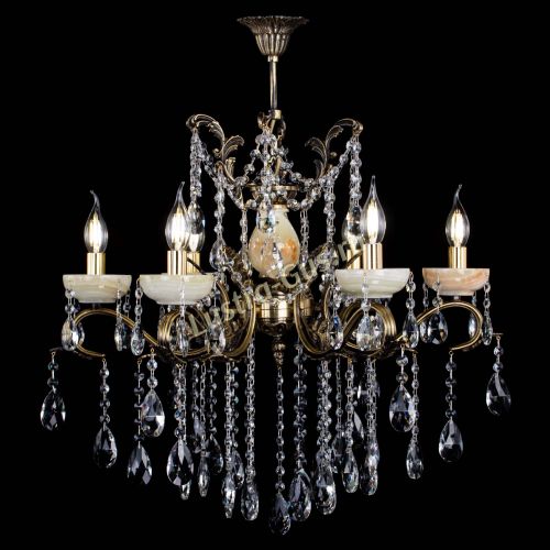 Люстра бронзовая Алфея Оникс №6 журавлик в Иваново Гусь Хрустальный