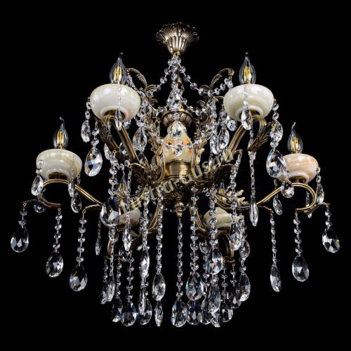 Люстра бронзовая Алфея Оникс №6 журавлик в Иваново Гусь Хрустальный