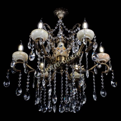 Люстра бронзовая Алфея Оникс №6 журавлик в Иваново Гусь Хрустальный