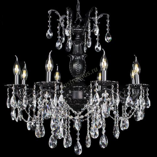 Люстра бронзовая Делия №8 журавлик черная в Иваново, Люстры Гусь Хрустальный Люстра бронзовая Делия №8 журавлик черная в Иваново Гусь Хрустальный