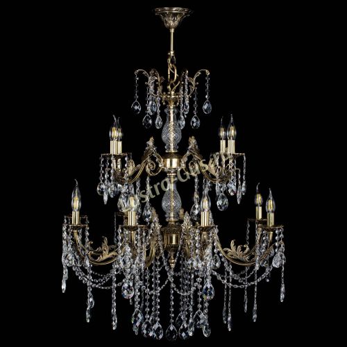 Люстра бронзовая Кассандра Алфея №12 баден в Иваново Гусь Хрустальный