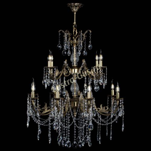 Люстра бронзовая Кассандра Алфея №12 баден в Иваново Гусь Хрустальный