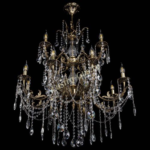 Люстра бронзовая Кассандра Алфея №12 баден в Иваново Гусь Хрустальный