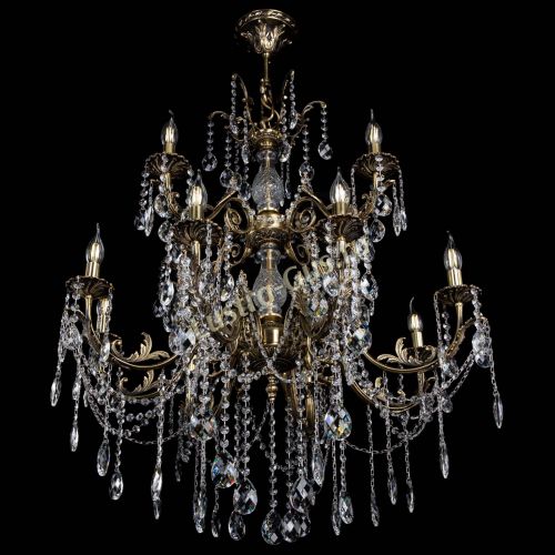 Люстра бронзовая Кассандра Алфея №12 баден в Иваново Гусь Хрустальный