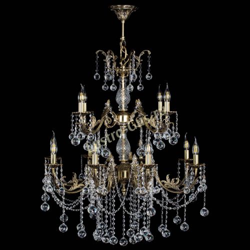 Люстра бронзовая Кассандра Алфея №12 шар в Иваново Гусь Хрустальный
