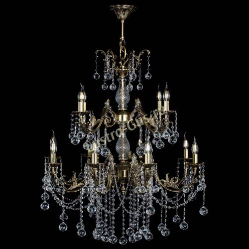 Люстра бронзовая Кассандра Алфея №12 шар в Иваново Гусь Хрустальный
