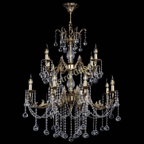 Люстра бронзовая Кассандра Алфея №12 шар в Иваново Гусь Хрустальный