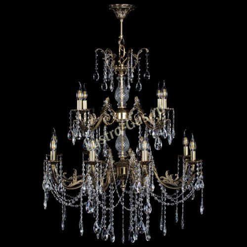 Люстра бронзовая Кассандра Алфея №12 журавлик в Иваново Гусь Хрустальный