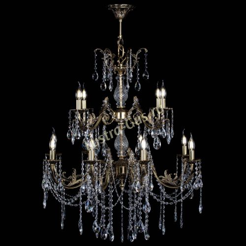 Люстра бронзовая Кассандра Алфея №12 журавлик в Иваново Гусь Хрустальный