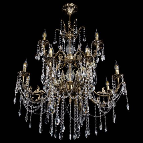 Люстра бронзовая Кассандра Алфея №12 журавлик в Иваново Гусь Хрустальный