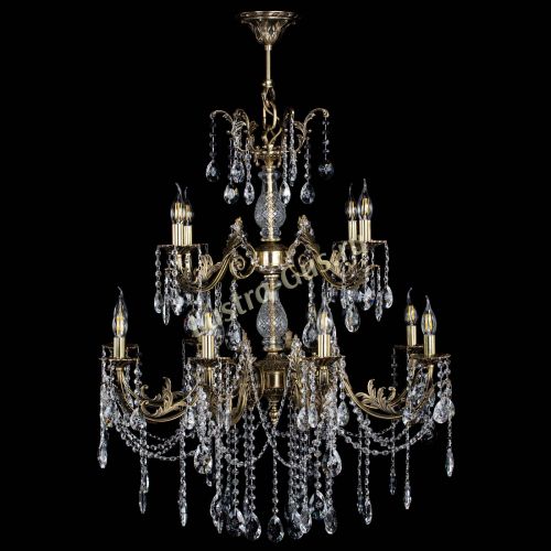 Люстра бронзовая Кассандра Алфея №12 звездочка в Иваново Гусь Хрустальный