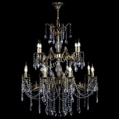 Люстра бронзовая Кассандра Алфея №12 звездочка в Иваново Гусь Хрустальный