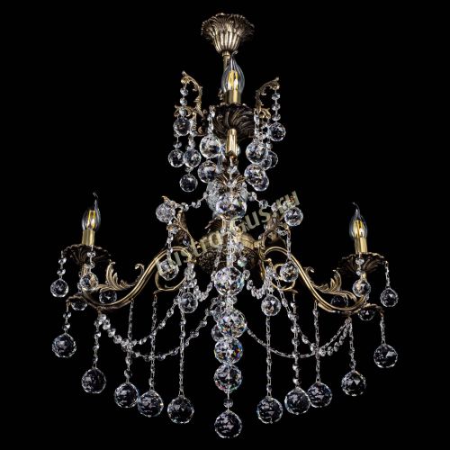 Люстра бронзовая Кассандра Алфея №3/1 шар в Иваново Гусь Хрустальный