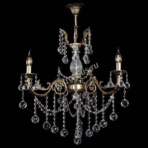 Люстра бронзовая Кассандра Алфея №3/1 шар в Иваново Гусь Хрустальный