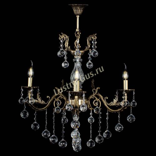 Люстра бронзовая Кассандра Алфея №3/2 шар в Иваново Гусь Хрустальный