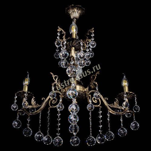 Люстра бронзовая Кассандра Алфея №3/2 шар в Иваново Гусь Хрустальный