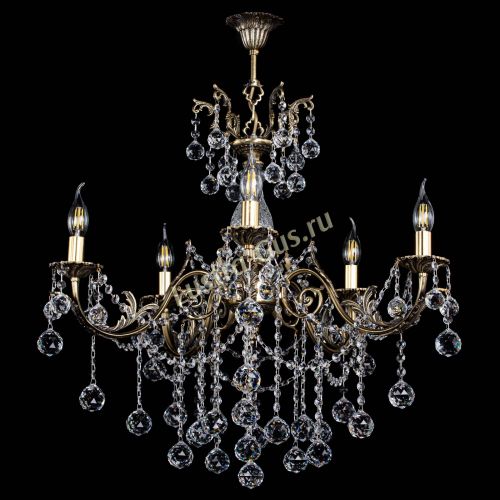 Люстра бронзовая Кассандра Алфея №5/1 шар в Иваново Гусь Хрустальный