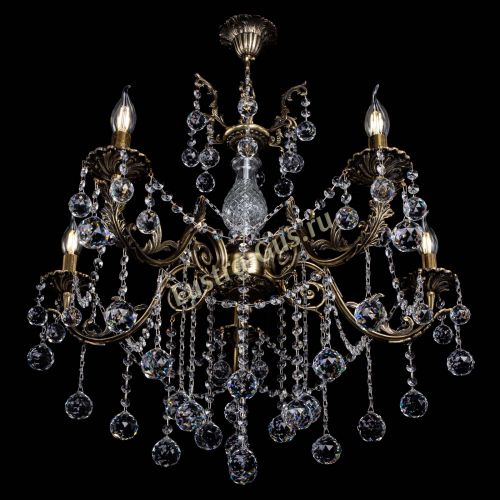 Люстра бронзовая Кассандра Алфея №5/1 шар в Иваново Гусь Хрустальный