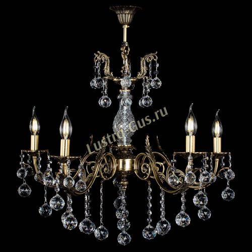 Люстра бронзовая Кассандра Алфея №5/2 шар в Иваново Гусь Хрустальный