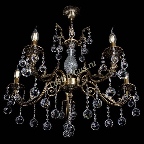 Люстра бронзовая Кассандра Алфея №5/2 шар в Иваново Гусь Хрустальный